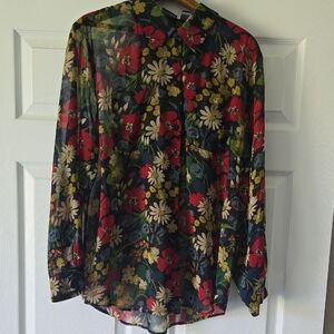 Floral‎ Sheer Women's Top